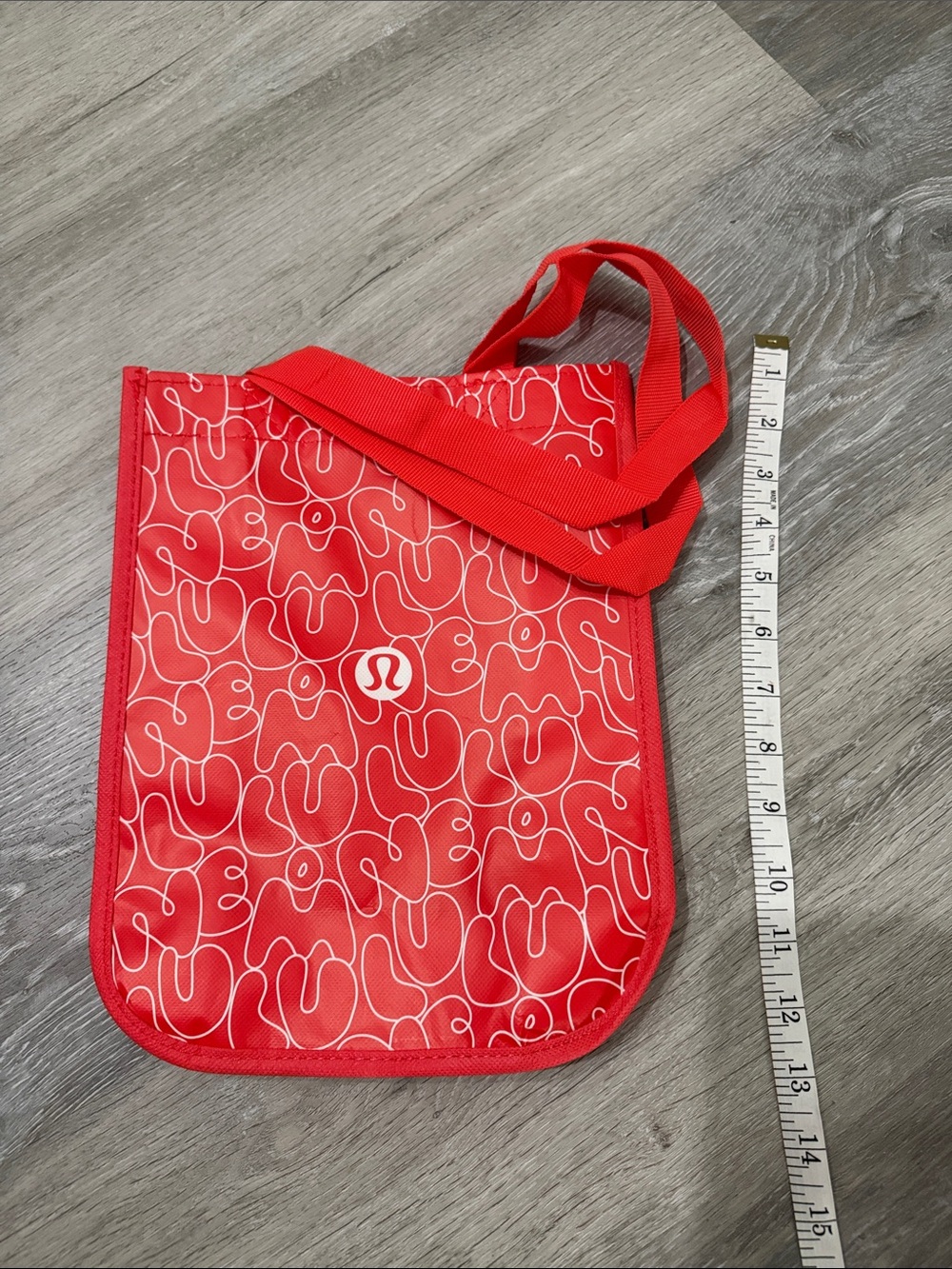 lululemon athletica Red Patterned tote Bag